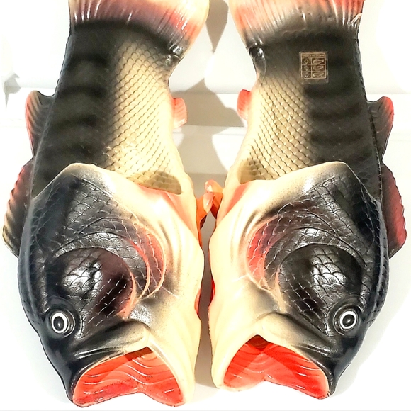 KELEE BRAND FISH FLIP FLOPS. MENS Sz10.5 (44) NON SLIP FISH FLOPS!! LIKE NEW! - Picture 1 of 9